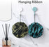 AmazerBath Charcoal Loofah Sponge, Shower Loofah 60g/PCS, Set of 4 - Charcoal Blue, Gray, Pink & Army Green, Bath