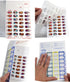 Medi-Aid Weekly Cold Seal Medication Blister Pack System Cards - 4 Times a Day, 24 Compartments, 6 Pack, One Piece Unit