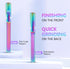 TEHAUX 2pcs Metal Nail Files, Stainless Steel Fingernail Files for Natural Nails with Storage Case (Rainbow Color)