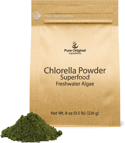 Chlorella Powder, 8 Ounce by PURE ORIGINAL INGREDIENTS