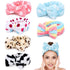 LADES Adjustable Soft Skincare Headband, Comfortable & Stretchy Fabric, Cute Patterns for Makeup