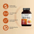 NatureBell Vitamin D3 5000 K2 (MK7), 240 Softgels - 2 in 1 Support with Virgin Coconut Oil