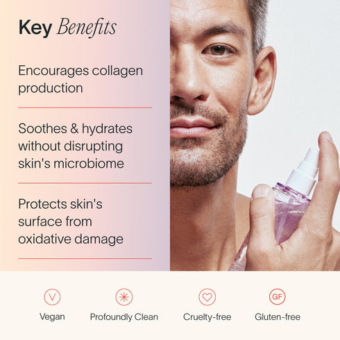 Solawave Refreshing Jelly Mist Toner, 3.4 OZ, with Gotu Kola, Prebiotics, Probiotics for All Skin Types