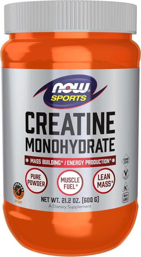 Creatine Monohydrate Powder, 21.2-Ounce by NOW Foods Sports Nutrition