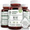 Natural Nutra Vitamin B12 1000 mcg, Cobalamin B12 Supplement, 60 Vegan Tablets, Gluten Free, Sugar Free