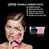 Powder Puffs for Face Powder, 15 PCS Triangle Velvety Soft Reusable Makeup Puff for Powder and Liquids, Black & Rose Red