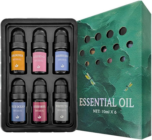 Essential Oil Refill Set for Aromatherapy Diffuser, Mix Scent Fragrance Oil