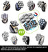Universal Replacement Heads for Freedom Series Head Shaver, 7 Blades Magnetic Interface, Wet and Dry