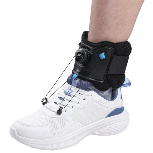 PRFCTLIFE AFO Foot Drop Brace with Upgraded Dial for Adjustable Dorsiflexion, Drop Foot