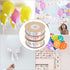 3 Rolls Happy Birthday Satin Ribbon, Wide Ribbon for Party Decoration, Balloons Wrapping