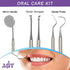 Dental Tools Set, 3 Pcs Hygiene Cleaning Kit, Stainless Steel Plaque Remover with Mouth Mirror, Tartar Scraper