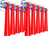 10 Pack Replacement Brush Heads for Brusheez Kids Electric Toothbrush, Compatible with Brusheez, Red, Medium