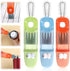 4-in-1 Cup Lid Gap Cleaning Brush Set, 3Pcs Multipurpose Home Kitchen Crevice Cleaning Tools for Tight Spaces