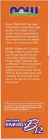 NOW Supplements Instant Energy B-12, 75 Packets, 2,000 mcg of B-12 per packet, Cellular Energy Boost*