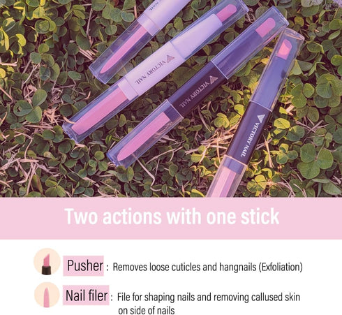 Victory Ceramic Stone Triangle Pusher & File (White, Black) cuticle trimmer manicure tools professional nail file pumice stone fingernail files