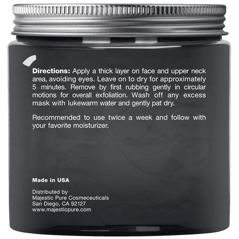 MAJESTIC PURE Dead Sea Mud Mask - Natural Skin Care for Face and Body, 8.8 fl. Oz - Best Cleansing Clay for Acne