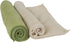 Microfiber Cleaning Cloths, Attract Dust, Use Wet or Dry, Reusable and Durable, 10 Pack, Green and Tan