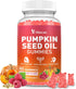 Yikecao Pumpkin Seed Oil Gummies, Pumpkin Seed Oil Supplement with Saw Palmetto for