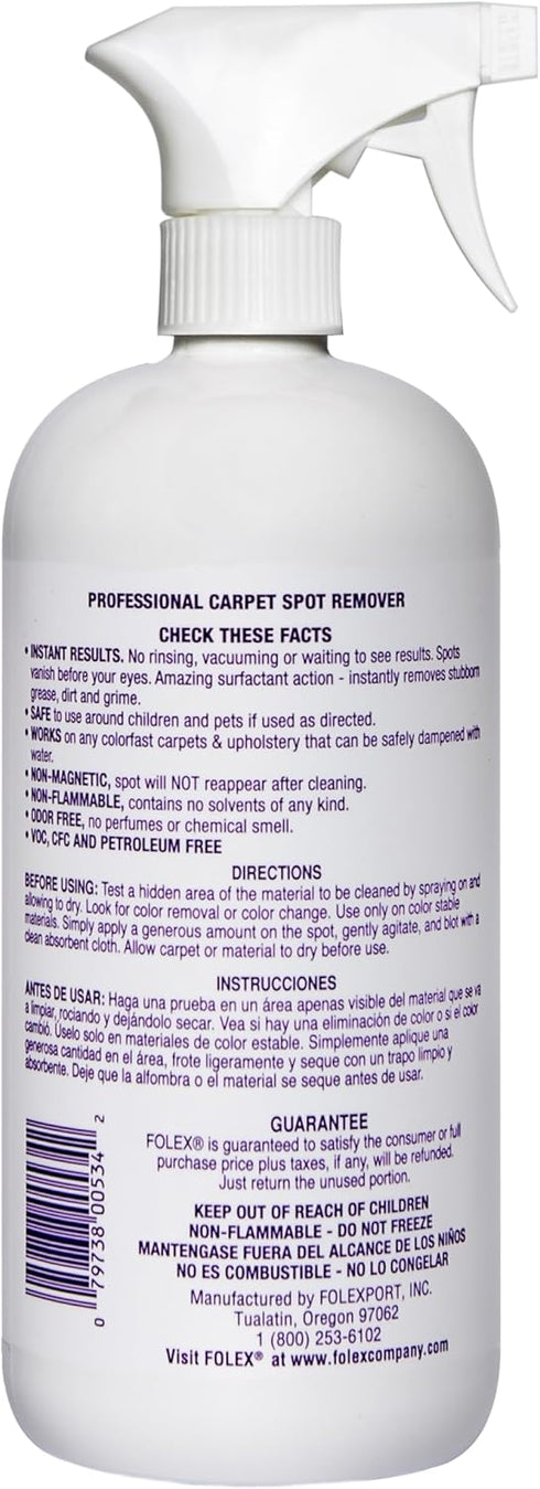 FOLEX PROFESSIONAL Carpet Spot Remover, 34 oz