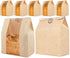 35PCS Large Paper Bread Bags, Sourdough Bread Paper Bags for Homemade Bread, Kraft Paper Bakery Bags with Window and