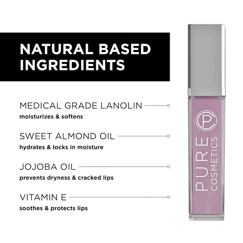 Pure Cosmetics Pure Illumination Lip Gloss, LED-lit Applicator, Non-Sticky, Hydrating, Shimmer