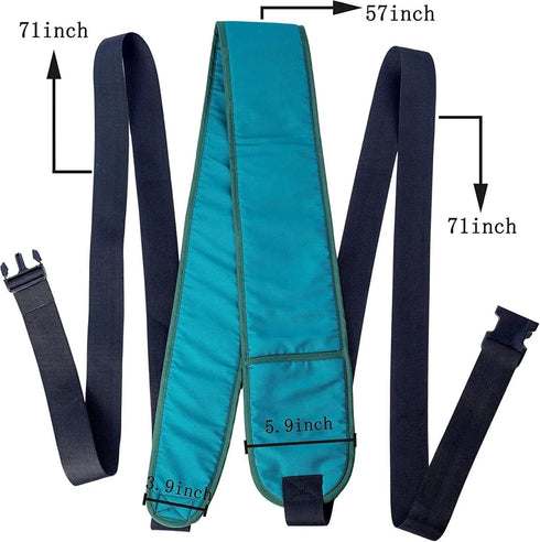 Fnacuody Wheelchair Safety Seat Belt Bed Safety Harness Adjustable Guardrail Belt Wheelchair Seat Patients Restraint