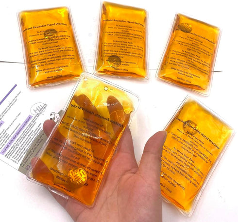 Reusable Click Instant Heat Packs, Pocket Hand Warmers, Snap It Hot/Cold Gel
