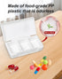 Lexaoyoo 5 Pack 3 Small Pill Organizer, Portable Travel Pill Case with Compartments, BPA-Free Pill Box for Purse