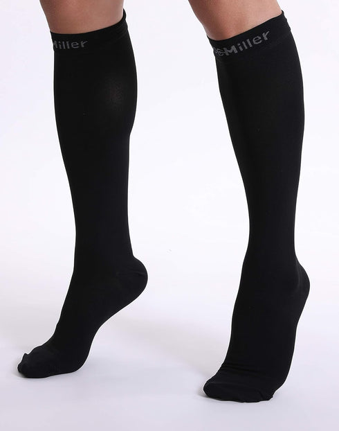Doc Miller Compression Socks for Women and Men - 15-20mmHg Graduated Compression for Improved Circulation