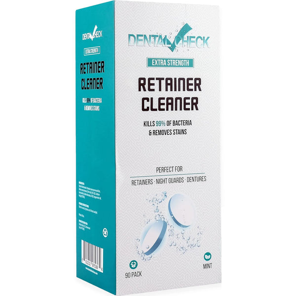 Retainer and Denture Cleaner Tablets, 90 Tablets, 3 Month Supply for Night Guards, Dental Appliance