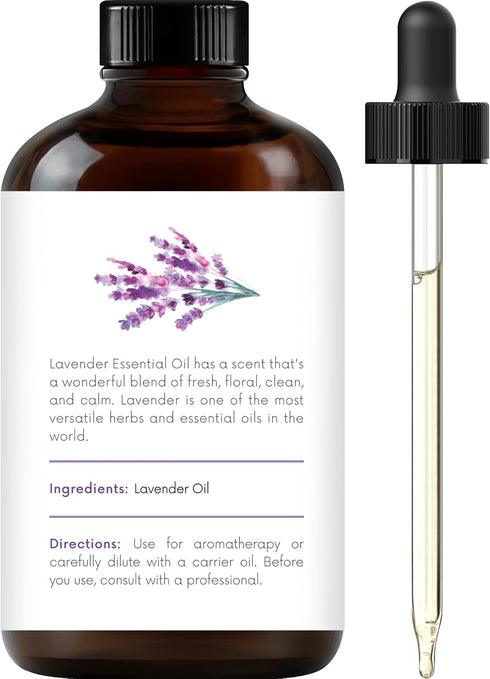 Set: (2 4 Oz) 100% Handcraft Blends Soothe & Cleanse Lavender and Tea Tree Essential Oils x Fl Pure & Natural