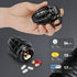 Keychain Pill Container, Waterproof Portable Aluminum Travel Pill Box with Carabiner for Medication - Black