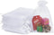 HRX Package 100pcs White Organza Bags, 4x6 inch Drawstring Gift Bags for Jewelry Pouches and Wedding Favors