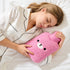 samply Hot Water Bottle with Cute Fleece Cover, Hot Water Bag for Hot and Cold Compress, Hand Feet Warmer, Neck