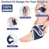 AOBOCO Ankle Heating Pad for Pain Relief - Adjustable Heated Ankle Brace for Plantar Fasciitis/Achilles Tendinitis with