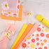 100 Sheets 20 * 14 Inches Boho Tissue Paper, Retro Orange Yellow Pink Color for Gift Wrapping and Crafts