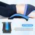 Magic Back Support Stretching Device, Back Massager for Bed & Chair, Multi-Level Lumbar Support, Black/Blue