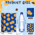 Locmeo 12 Pcs Cookie Party Gift Bags Bulk, Cookie Favor Bags with Handle Kraft Favors for Street Theme Birthday Party