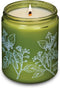 Hemlock Park Sandalwood Green Glass Hand-Poured Scented Candle | Crackling Wood Wick,