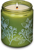 Hemlock Park Sandalwood Green Glass Hand-Poured Scented Candle | Crackling Wood Wick,