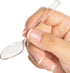 Loreso 50CT Mini Clear Plastic Dessert Spoons for Tasting Party, Ice Cream, Small Catering Supplies - Reusable BPA Free
