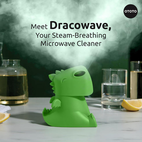 OTOTO NEW Dracowave Microwave Cleaner - Dragon Microwave Steam Cleaner, Cleans Grime in Minutes with Water and Vinegar