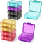 Urekt Cute Small Travel Pill Box, 10 pcs Mini Pocket Pill Organizer Daily