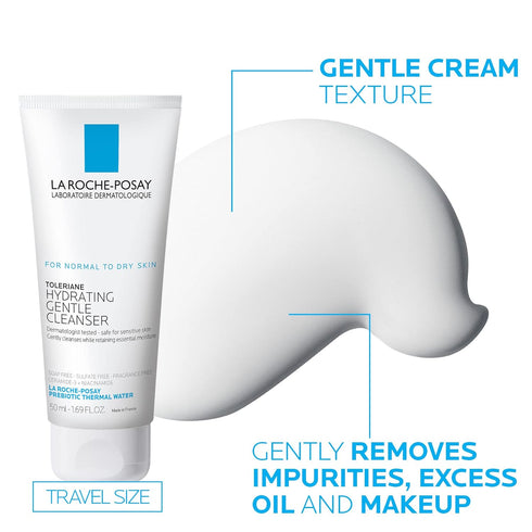 La Roche-Posay Toleriane Double Repair Face Moisturizer, Daily Cream with Ceramide & Niacinamide, Oil-Free,