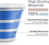 Goderewlid Collapsible Bucket 2.6 Gal/10L, BPA-Free - Portable Foldable Water Pail for Home, Outdoors, Car Wash, Blue