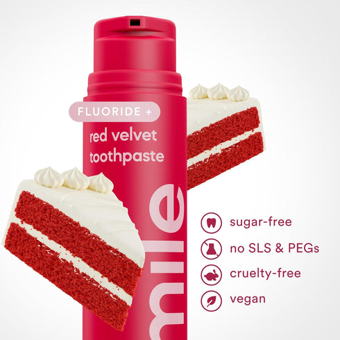 Red Velvet Flavored Toothpaste by Hismile - Unique Oral Care Experience