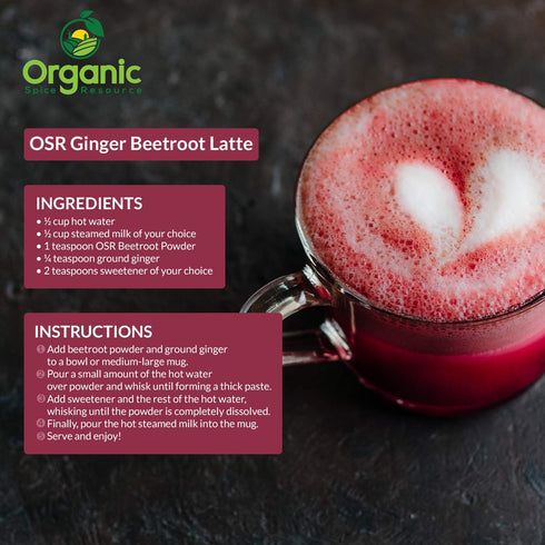 Organic Beet Root Powder, 8 oz or 226g, USDA Organic Approved, Raw and Non-GMO, Nitric Oxide Booster, Increases Stamina