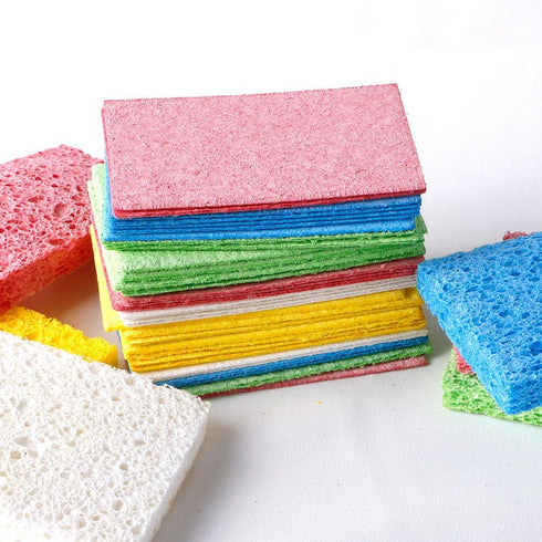 24-Pack Non-Scratch Scrub Sponges for Dishes, Cleaning Sponges for Kitchen Home and More (Blue)