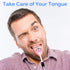 Tongue Brush, Tongue Scraper, Tongue Cleaner, 3 Pack (Black, Blue, Green)