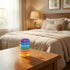 Leezaule 4 7 4 Pill Organizer Times A Day Days Stackable Twist-Lock Rainbow Color-Coded Compartments Per Day